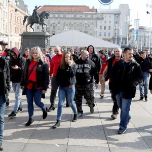 Prvi navijači Viktorije iz Plzena okupljaju se u centru Zagreba uoči utakmice s Dinamom