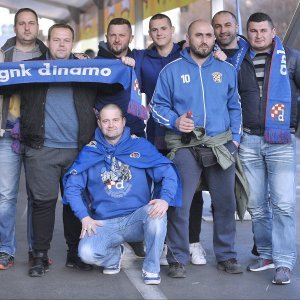 Dolazak navijača na utakmicu Dinamo - Viktoria Plzen