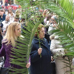 Pula: Procesija kroz grad i misa u katedrali povodom blagdana Cvjetnice