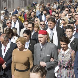 Predsjednica Kolinda Grabar Kitarović u procesiji sv. Dujma u Splitu