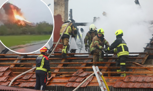 Grom zapalio kuću u Karlovcu, liječnica otkrila u kakvom je stanju ozlijeđeni vatrogasac