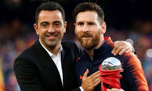 Xavi i Leo Messi