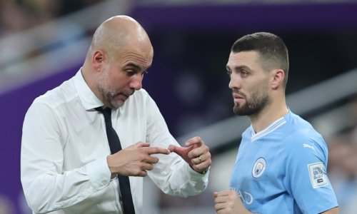 Pep Guardiola i Mateo Kovačić Manchester City