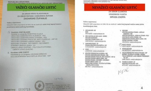 Gong traži od Ustavnog suda da preispita odluku o spornom listiću u Zadru