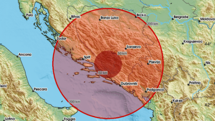 Potres zatresao Hercegovinu, osjetio se i u Dalmaciji