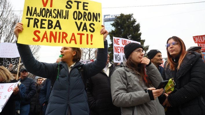 Studentski bunt se širi regijom: Studenti izašli na ulice Sarajeva