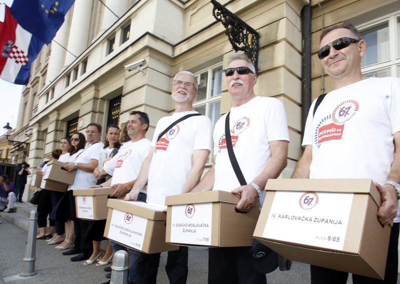 Odbor za Ustav predložio provjeru broja potpisa referendumske inicijative '67 je previše'