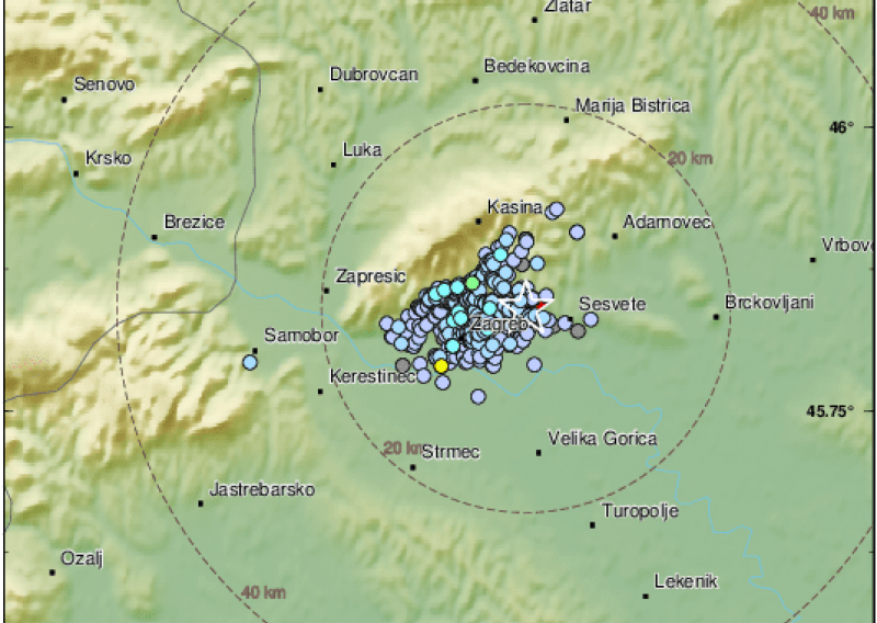 Zagreb ponovno zatresao slabi potres