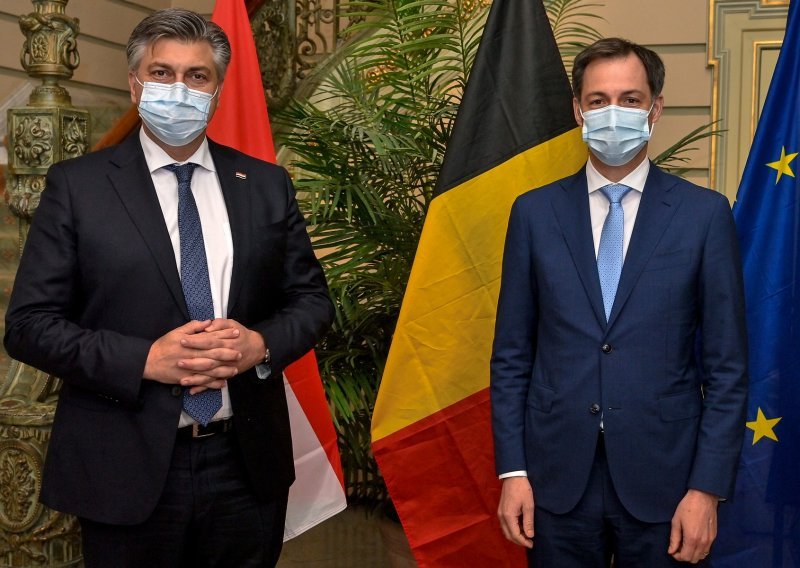 Plenković s belgijskim premijerom Croom: Potvrda o cijepljenju nije rješenje za lakša putovanja u pandemiji