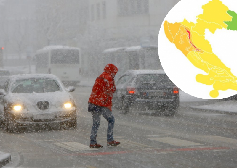 Stiže nova hladna fronta, DHMZ upalio meteoalarm: U Lici može pasti i do 40 cm snijega