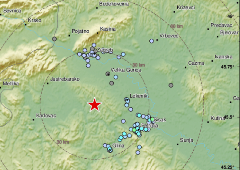 Potres magnitude 2.5 u središnjoj Hrvatskoj: 'Jak i silovit udarac i trešnja'