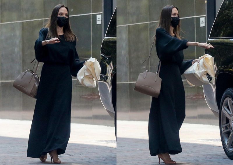 Nakon otvaranja profila na Instagramu: Angelina Jolie plijenila elegancijom u haljini omiljenog kroja