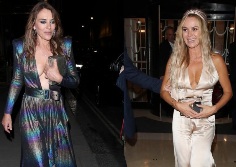 U kombinezonu skrojenom po mjeri Amanda Holden trebala je biti mamac za poglede, ali na zabavu je pozvana i Elizabeth Hurley