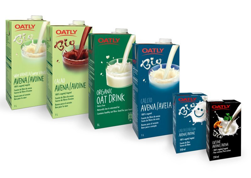 Oatly proizvodi od zobi u novim atraktivnim pakiranjima