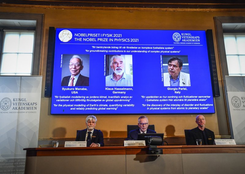 Dodijeljena Nobelova nagrada za fiziku: Dijele je Syukuro Manabe, Hasselmann i Parisi za 'revolucionaran doprinos razumijevanju složenih fizikalnih sustava'