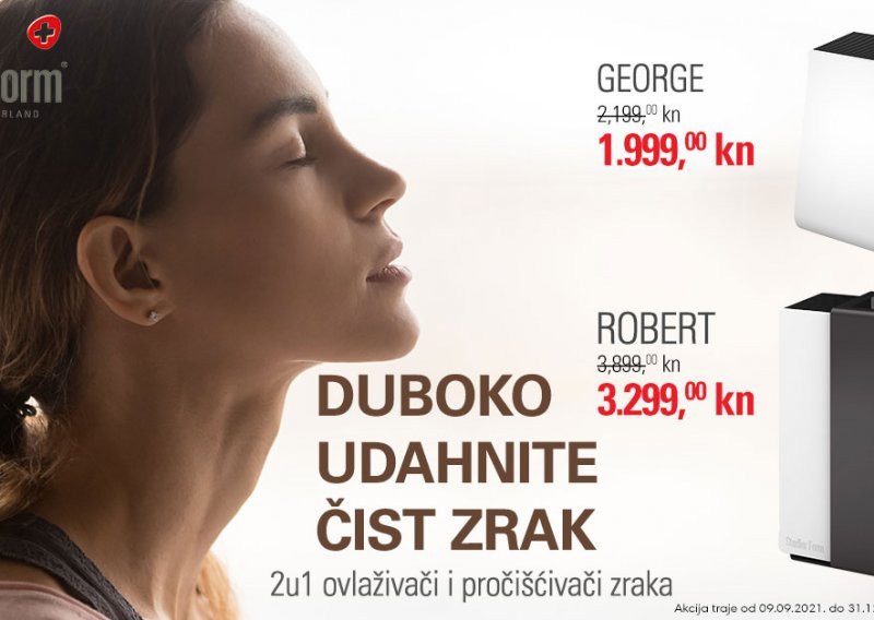 Duboko udahnite čist zrak u svom stanu