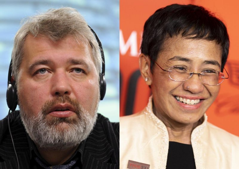 Nobelova nagrada za mir novinarima Mariji Ressi i Dmitriju Muratovu