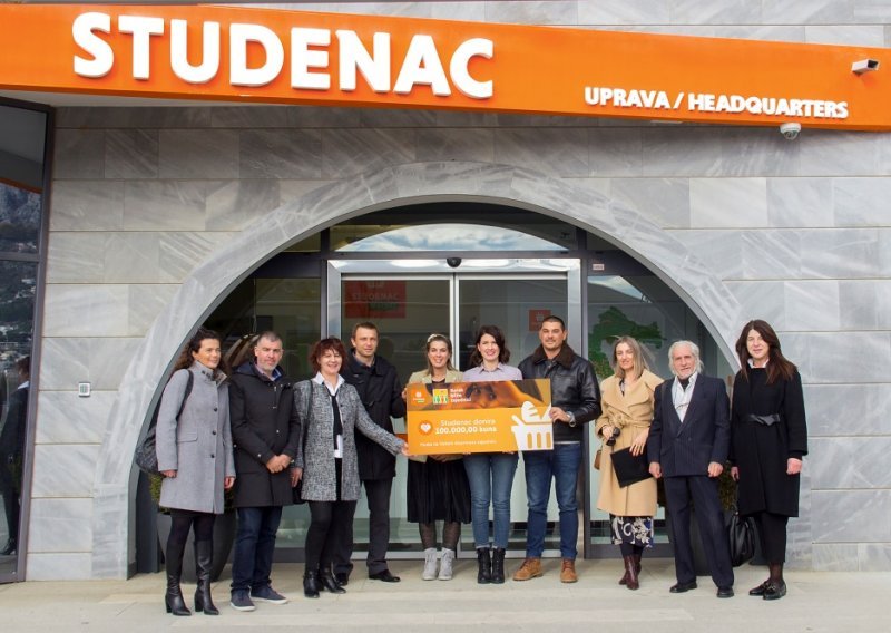 Studenac donirao ukupno 100.000 kuna deset neprofitnih organizacija diljem Hrvatske