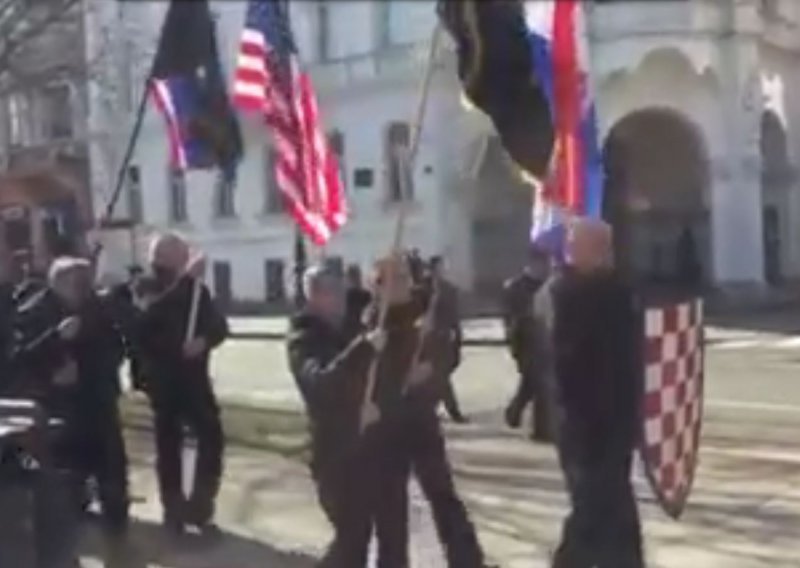 Crnokošuljaši iz A-HSP-a marširali Zagrebom, Keleminec priveden