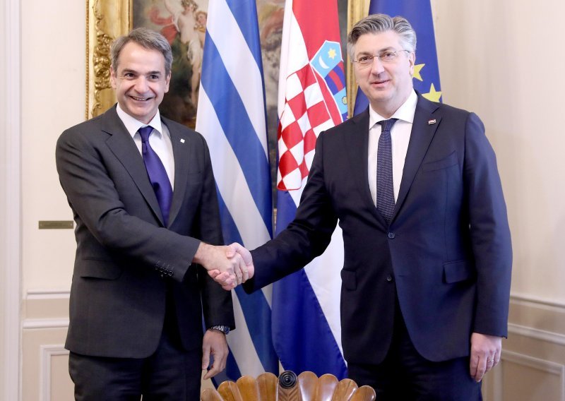 [FOTO] Plenković se sastao s grčkim premijerom Mitsotakisom: 'Grčka i Hrvatska bit će među najbrže rastućim ekonomijama za 2021. godinu'