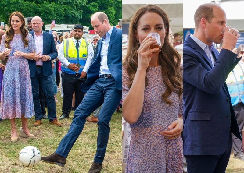 Pokazali svoju drugu stranu: Kate i William uživali u pivu, a vojvotkinja je i zaigrala nogomet u štiklama