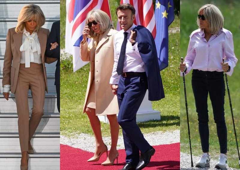 Od elegantnog odijela do skinny traperica: Brigitte Macron pokazala nekoliko efektnih stajlinga