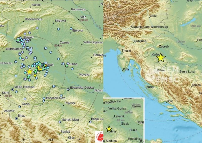 Prilično jak potres kod Gline uznemirio stanovništvo na Banovini