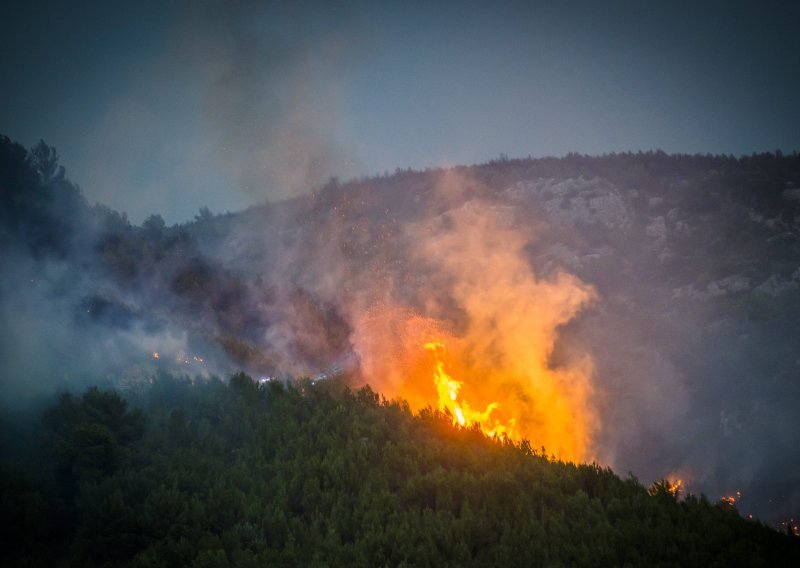 U tijeku sanacija požarišta kod Skradina, u gašenju požara sudjelovalo 46 vatrogasaca