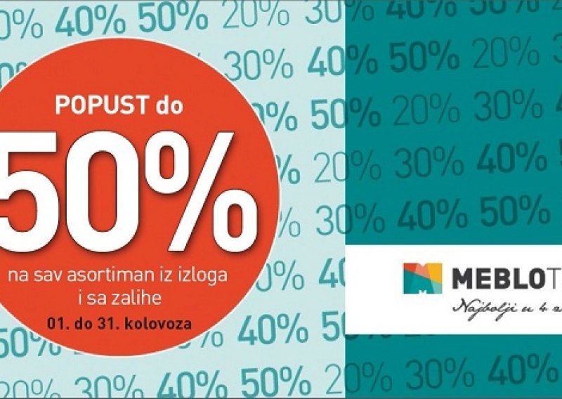 Popust do 50% na sav asortiman iz izloga i sa zalihe