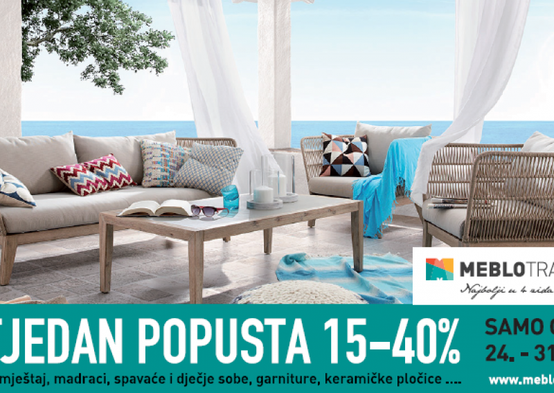 Meblo Trade - tjedan popusta od 15% do 40%