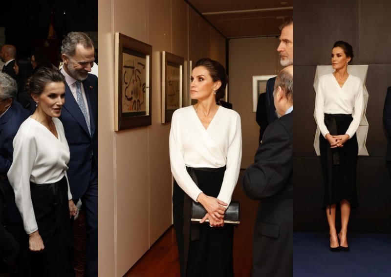 Kraljica Letizia kao inspiracija: S bijelom bluzom i običnom pencil suknjom teško da ćete pogriješiti