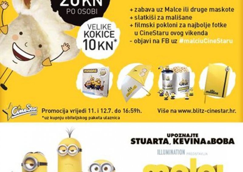 Malci Vas pozivaju u Cinestar na ludu vikend zabavu!