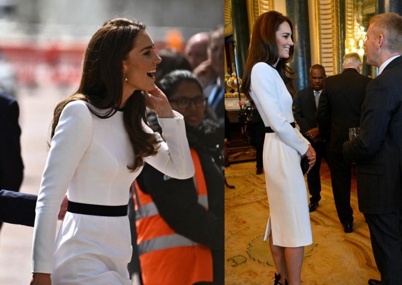 Kate Middleton krunidbeni vikend otvara u laskavoj haljini svoje omiljene dizajnerice