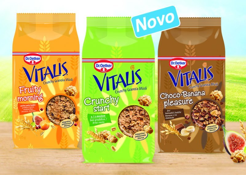 Dr. Oetker Vitalis Crunchy Granola Müsli – hrskav užitak