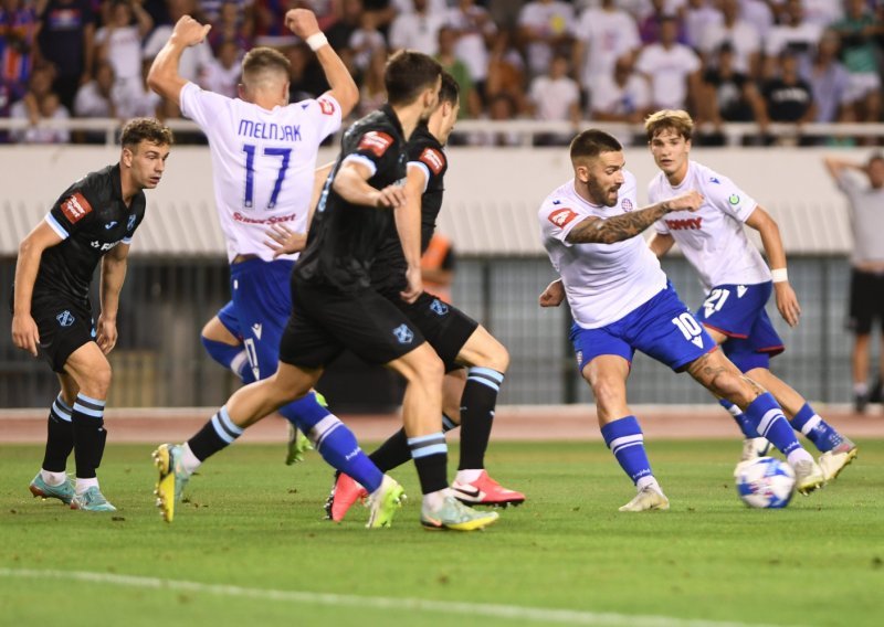 SuperSport Hrvatska nogometna liga, 2. kolo, Hajduk - Rijeka 1:0, 30.7.2023., video sažetak