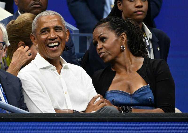 Barack i Michelle Obama u koketnom raspoloženju na US Openu