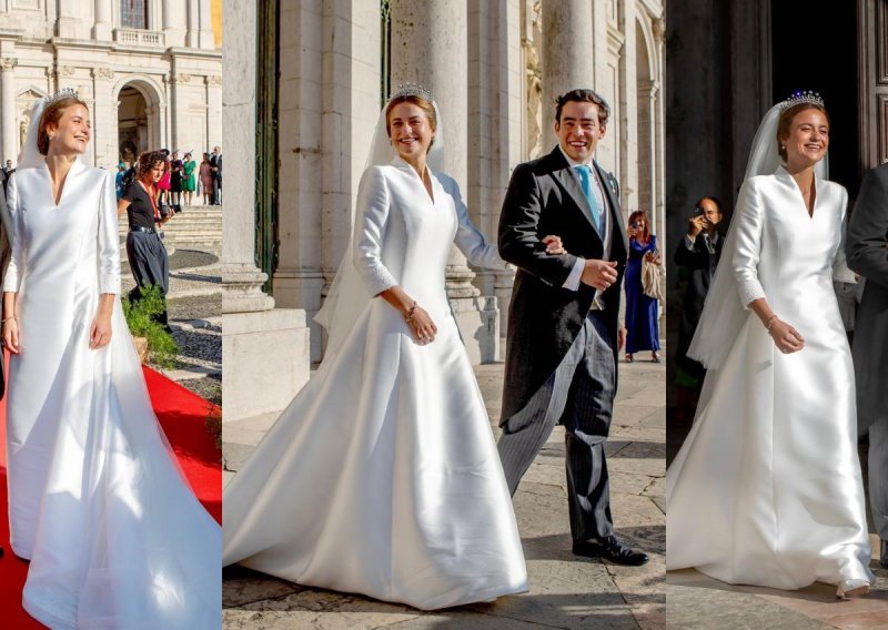 Portugalska princeza zablistala je u jednostavnoj vjenčanici, ali i u savršenoj haljini