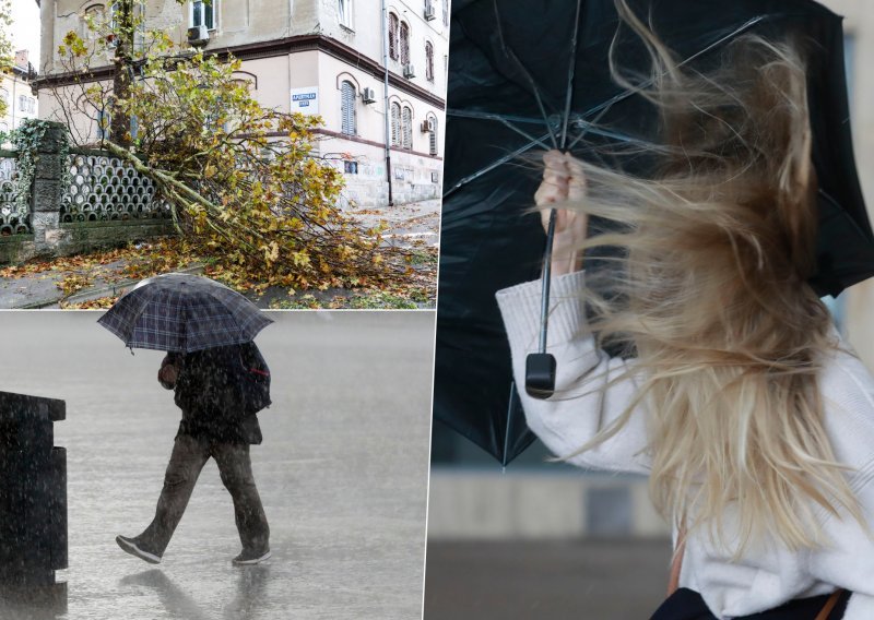 Tuča zasula Zagorje, srušena stabla u Varaždinu, Rijeka opet pod vodom