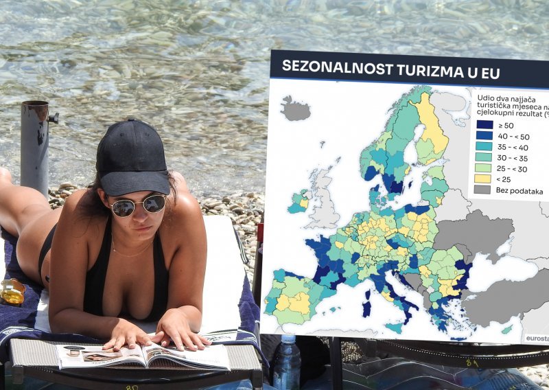 Sezonalnost - najveća boljka hrvatskog turizma: Pogledajte koliko smo zapravo loši