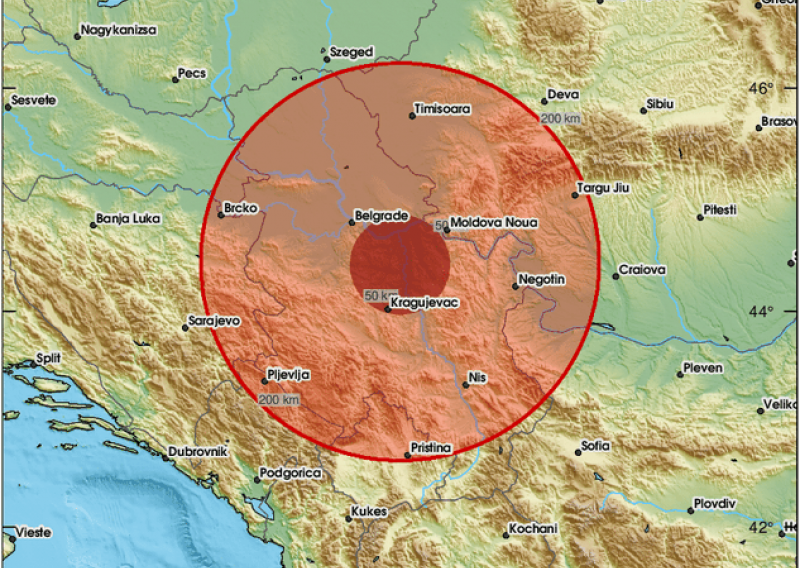 Potres kod Kragujevca probudio Srbiju