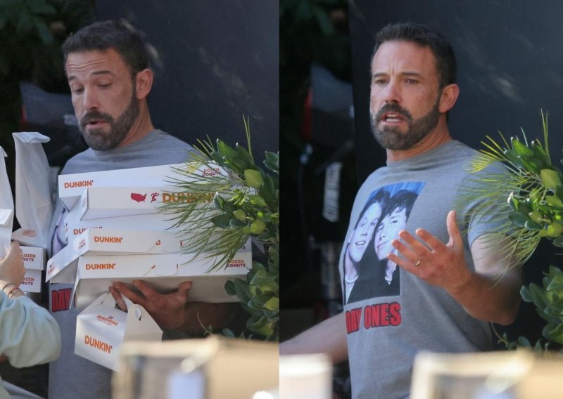 Pune ruke i grimase: Ben Affleck na 'mukama' za potrebe reklame