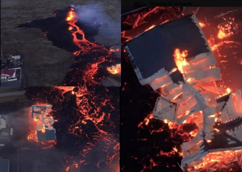 Pogledajte dramatične snimke iz zraka koje pokazuju kako lava uništava sve na putu