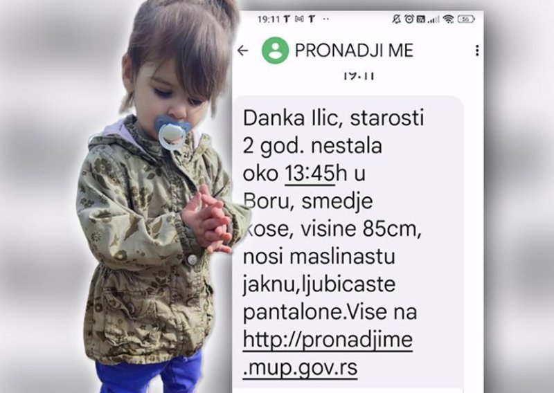 Nastavlja se potraga za dvogodišnjom Dankom, priveden i policajac