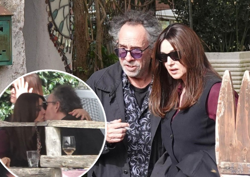 Monica Bellucci i Tim Burton nisu odoljeli poljupcima u javnosti