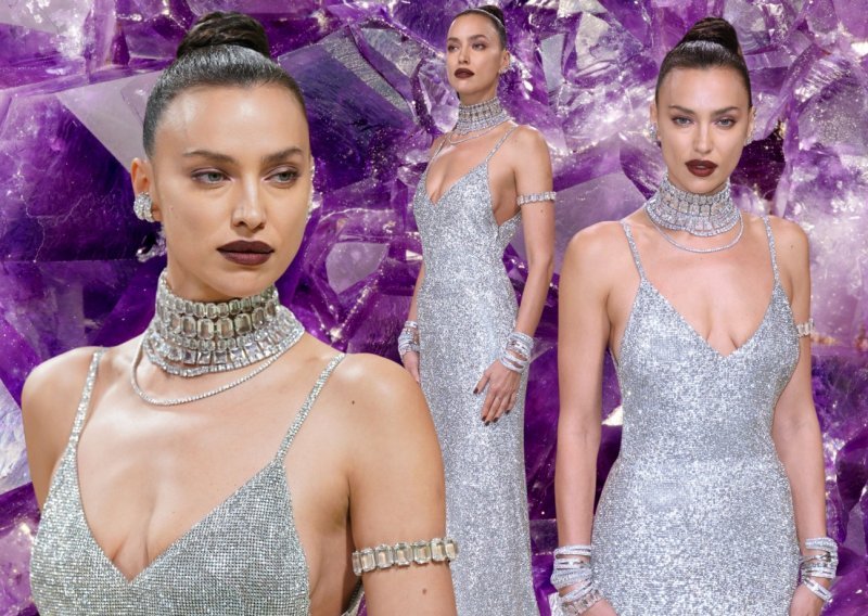 Zanosna Irina Shayk dominirala u haljini od 84 tisuće kristala