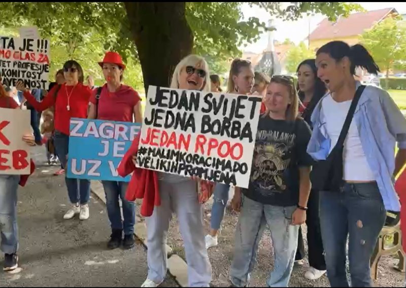 Prosvjed u Slunju: Pokoškale se gospođe zbog transparenta protiv HDZ-a