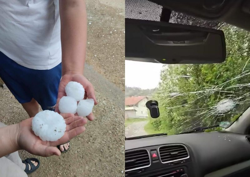 Velika šteta: U Srbiji i BiH tuča razbijala stakla na automobilima