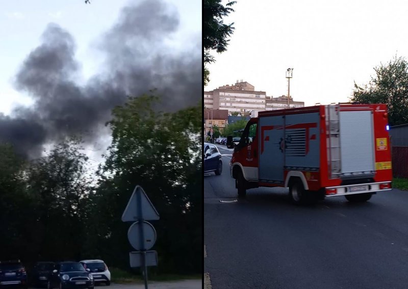 Ugašen požar u Zagrebu: Gorio lateks u napuštenom skladištu