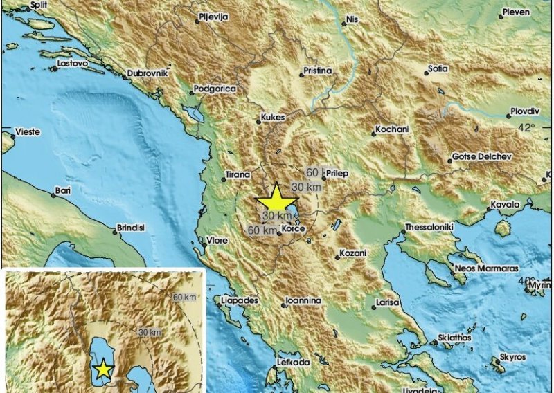 Potres zaljuljao Makedoniju, a osjetio se i u Albaniji: Nije za podcjenjivanje