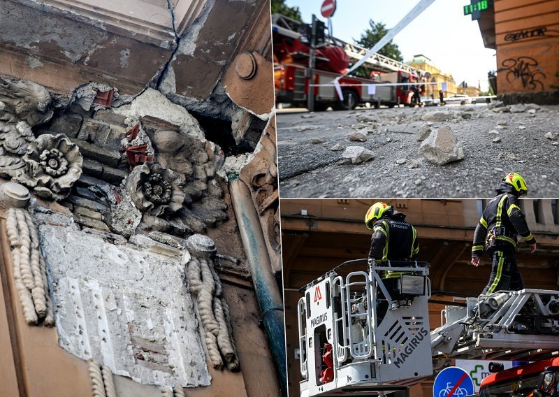Komadi fasade opet padaju po Zagrebu: Pogledajte prizore iz centra